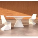 Ensemble Vertex Table et 2 Chaises Vondom Blanc